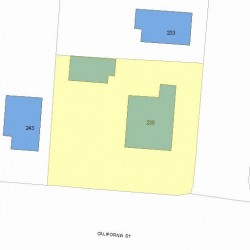 235 California St, Newton, MA 02458 plot plan