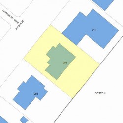 209 Spiers Rd, Newton, MA 02459 plot plan