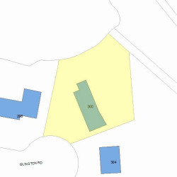 300 Islington Rd, Newton, MA 02466 plot plan