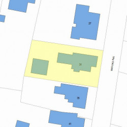 31 Brooks Ave, Newton, MA 02460 plot plan