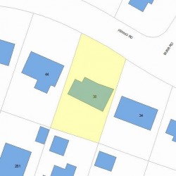 38 Fenno Rd, Newton, MA 02459 plot plan