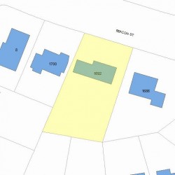 1692 Beacon St, Newton, MA 02468 plot plan