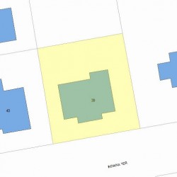 39 Indiana Ter, Newton, MA 02464 plot plan