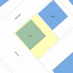 34 Cook St, Newton, MA 02458 plot plan