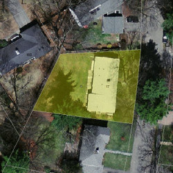 17 Lafayette Rd, Newton, MA 02462 aerial view