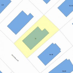 10 Colonial Ave, Newton, MA 02460 plot plan
