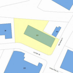 201 Needham St, Newton, MA 02464 plot plan