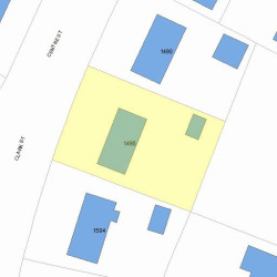1498 Centre St, Newton, MA 02461 plot plan