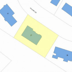 27 Village Cir, Newton, MA 02459 plot plan