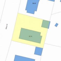 34 Noble St, Newton, MA 02465 plot plan