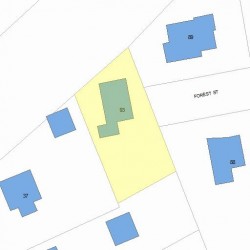 93 Forest St, Newton, MA 02461 plot plan