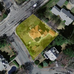 1574 Centre St, Newton, MA 02461 aerial view