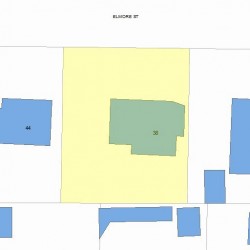 38 Elmore St, Newton, MA 02459 plot plan