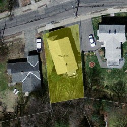 254 Webster St, Newton, MA 02466 aerial view