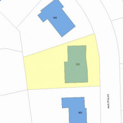 155 Paulson Rd, Newton, MA 02468 plot plan