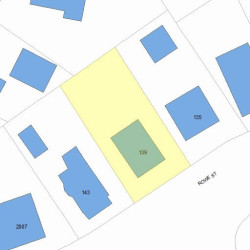 139 Rowe St, Newton, MA 02466 plot plan