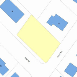 25 Mague Ave, Newton, MA 02465 plot plan