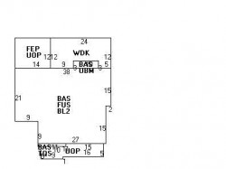 214 Bellevue St, Newton, MA 02458 floor plan