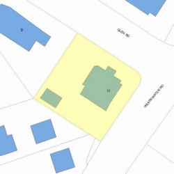 19 Glen Rd, Newton, MA 02459 plot plan