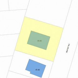 41 Bridges Ave, Newton, MA 02460 plot plan