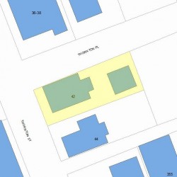 42 Thornton St, Newton, MA 02458 plot plan