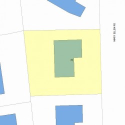 78 Mary Ellen Rd, Newton, MA 02468 plot plan