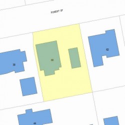 66 Forest St, Newton, MA 02461 plot plan