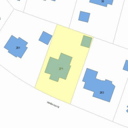 271 Waban Ave, Newton, MA 02468 plot plan