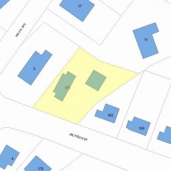 171 Jackson St, Newton, MA 02459 plot plan