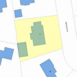 11 Sheffield Rd, Newton, MA 02460 plot plan