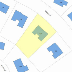 127 Dedham St, Newton, MA 02461 plot plan