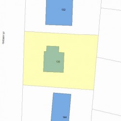 136 Cherry St, Newton, MA 02465 plot plan