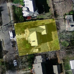 14 Exmoor Rd, Newton, MA 02459 aerial view