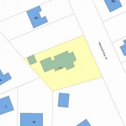 373 Winchester St, Newton, MA 02461 plot plan