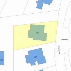 361 Dudley Rd, Newton, MA 02459 plot plan