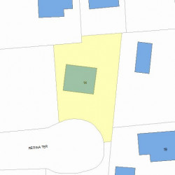 14 Regina Ter, Newton, MA 02466 plot plan
