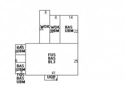 187 Woodward St, Newton, MA 02468 floor plan