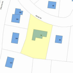 79 Ridge Rd, Newton, MA 02468 plot plan