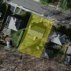 37 Maplewood Ave, Newton, MA 02459 aerial view