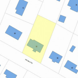 32 Holman Rd, Newton, MA 02466 plot plan