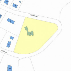 24 Warren St, Newton, MA 02459 plot plan