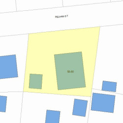 60 Pelham St, Newton, MA 02459 plot plan