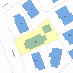 8 Cotter Rd, Newton, MA 02468 plot plan