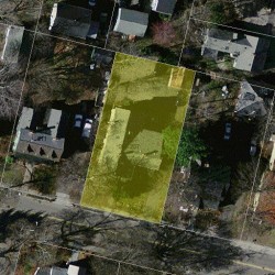 205 Church St, Newton, MA 02458 aerial view