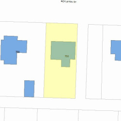 750 Boylston St, Newton, MA 02459 plot plan