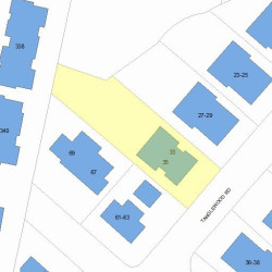 33 Tanglewood Rd, Newton, MA 02459 plot plan