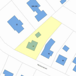 44 Woodland Rd, Newton, MA 02466 plot plan