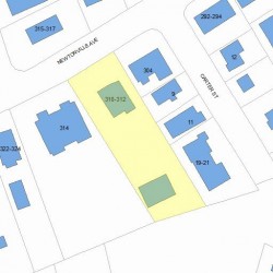 310 Newtonville Ave, Newton, MA 02460 plot plan