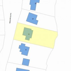 15 Kingswood Rd, Newton, MA 02466 plot plan