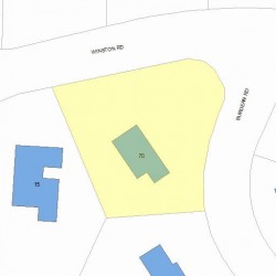 70 Burdean Rd, Newton, MA 02459 plot plan